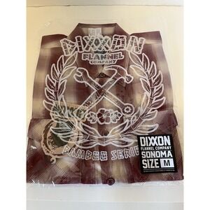 Dixxon Flannel Company Men's Sonoma Plaid Shirt Bamboo Series M New‎ In Bag